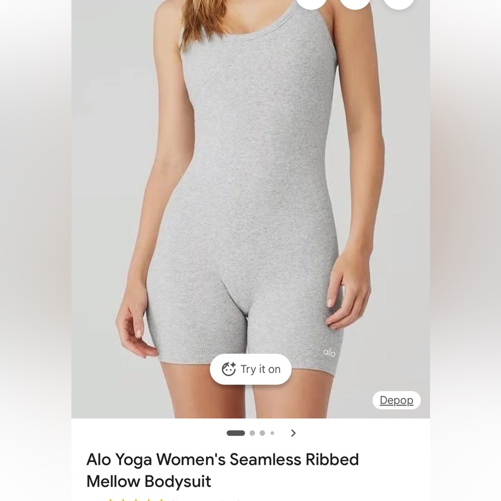 ALO Yoga Women's Seamless Ribbed Mellow Bodysuit